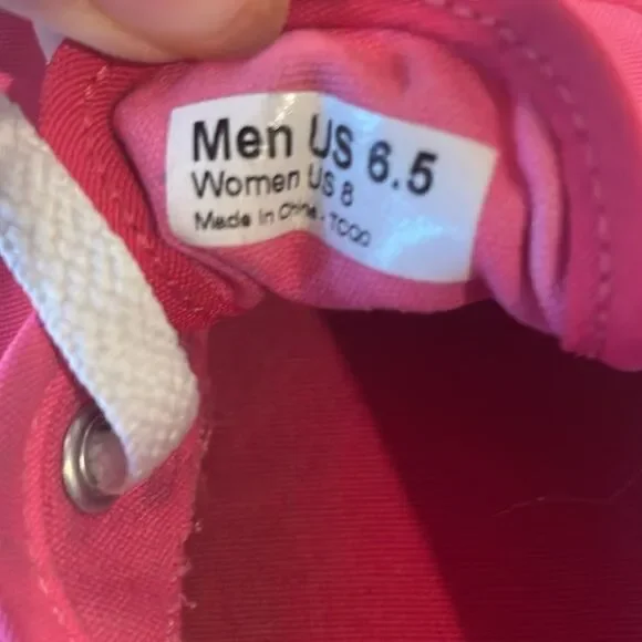 Vans‎ Men’s 6.5/Women’s 8 Hot Pink Low Rise Sneakers - Picture 8 of 8